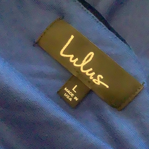 Lulus Charisma & Charm Royal Blue Velvet Backless Skater Dress – Size Large - Picture 7 of 9